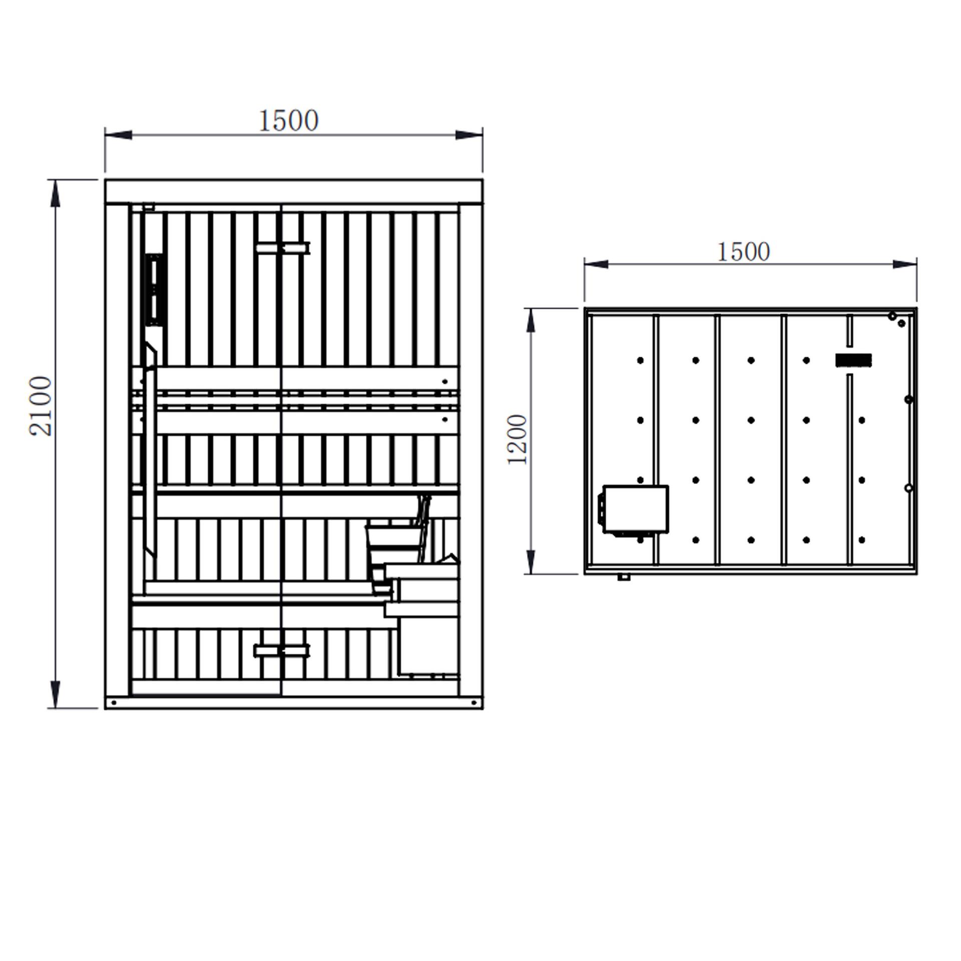 Nordic  Stove Sauna Room image 2