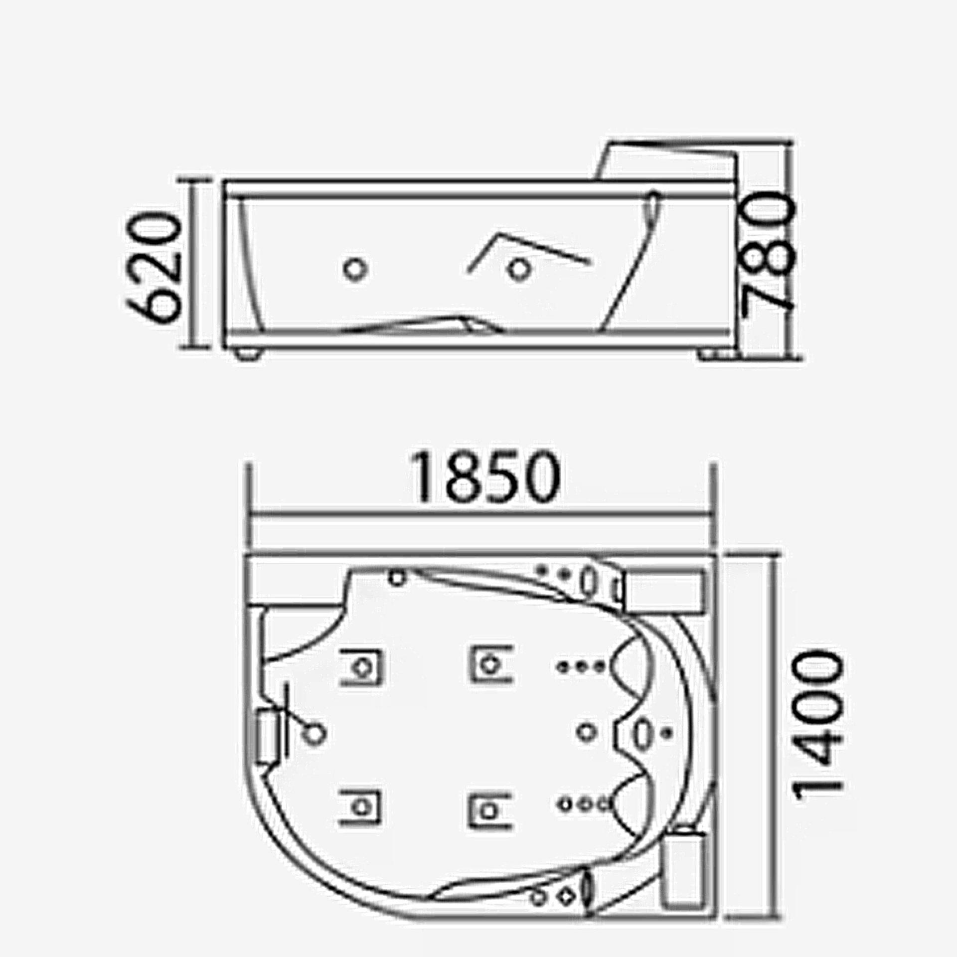 Storm Acrylic Lounger Hot Tub image 2