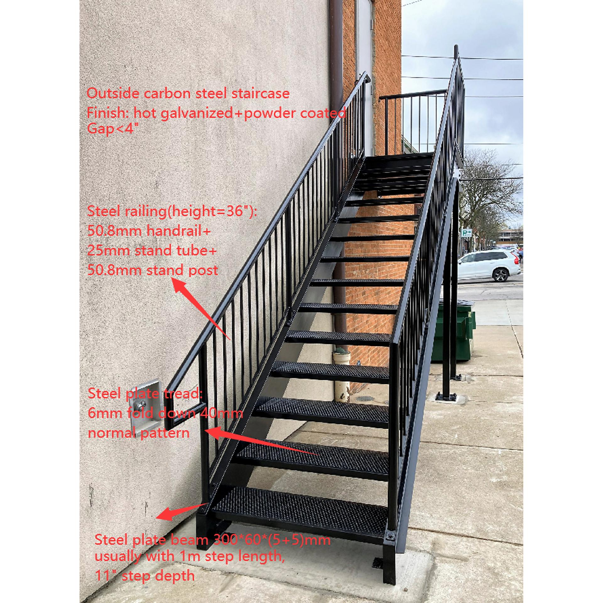 Straight Outdoor Staircase image 2
