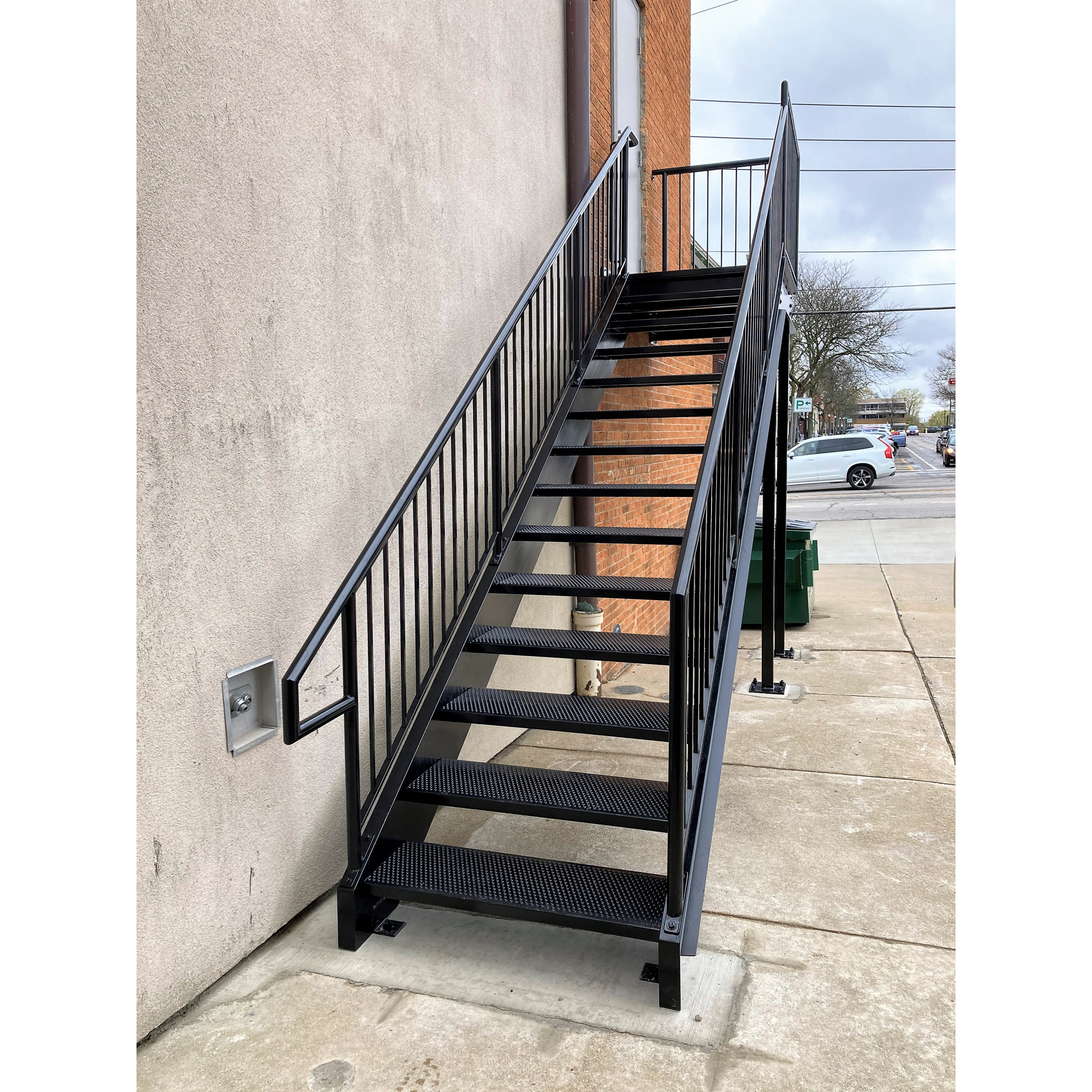 Straight Outdoor Staircase