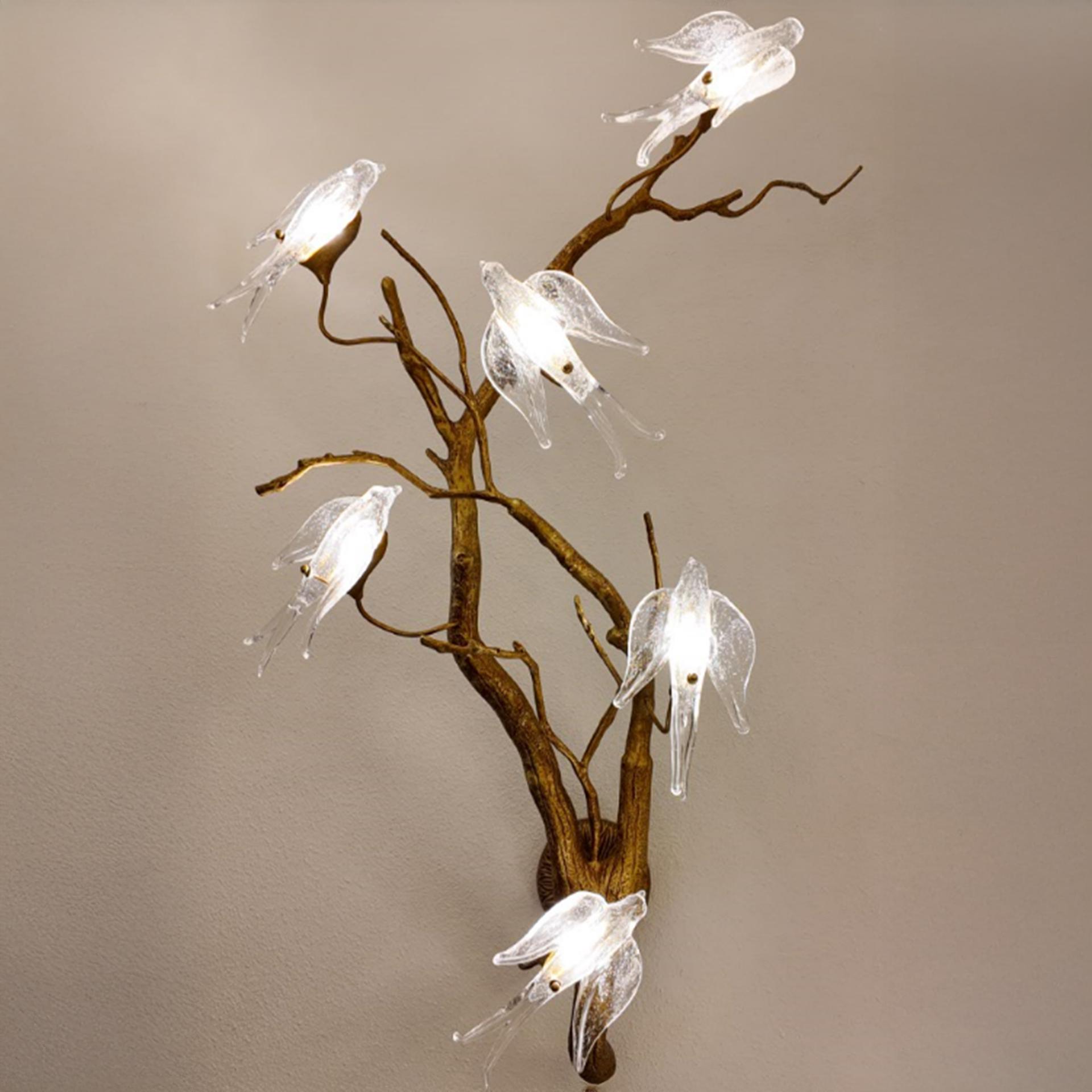 Standard Copper Glass LED Wall Light (W600xH900)