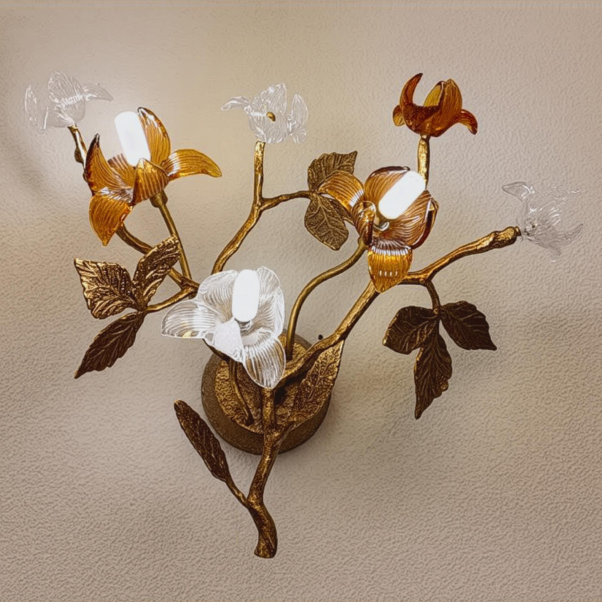 Medium Tall Copper Glass LED Ceiling Light (1200xH1200)