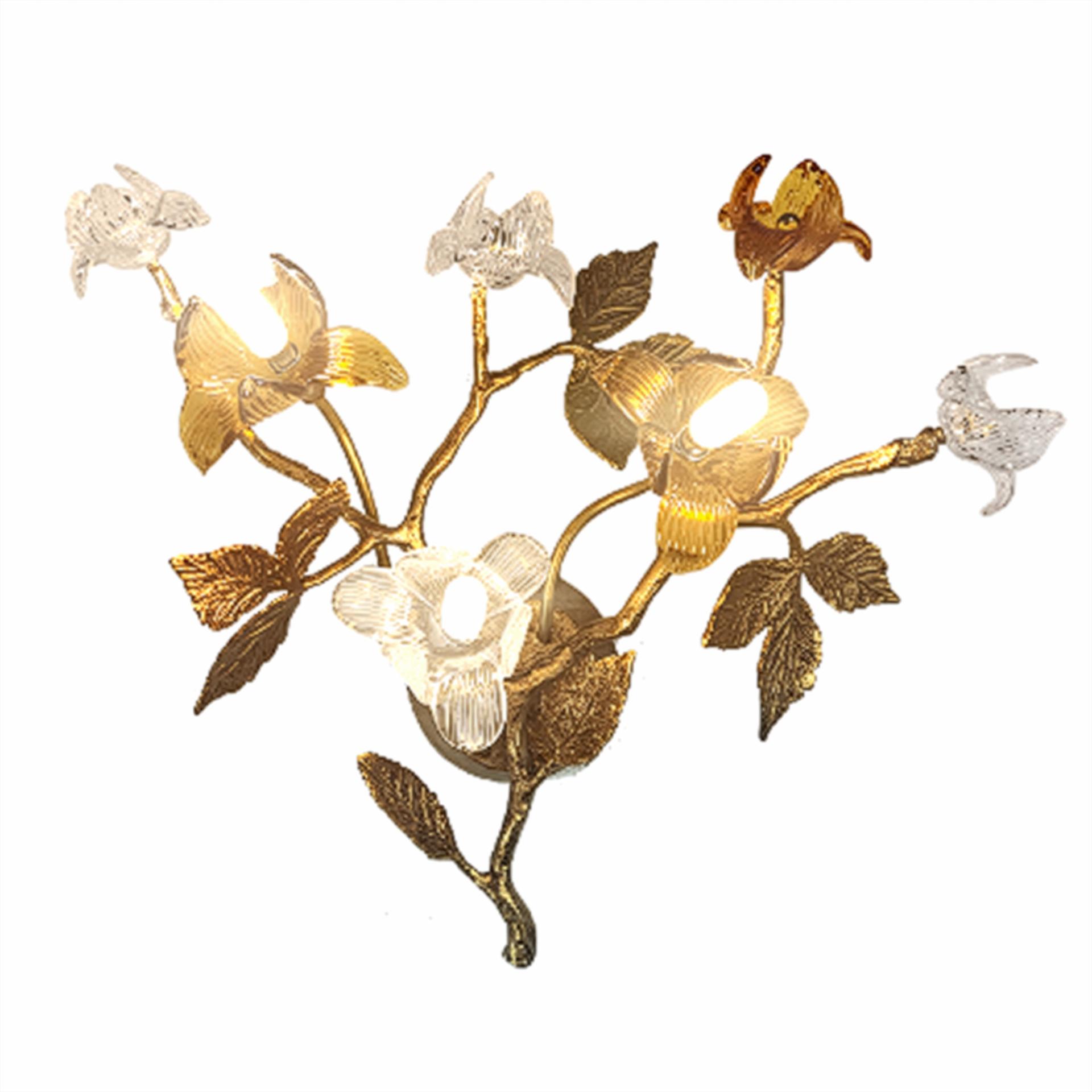 Medium Tall Copper Glass LED Ceiling Light (1200xH1200) image 2