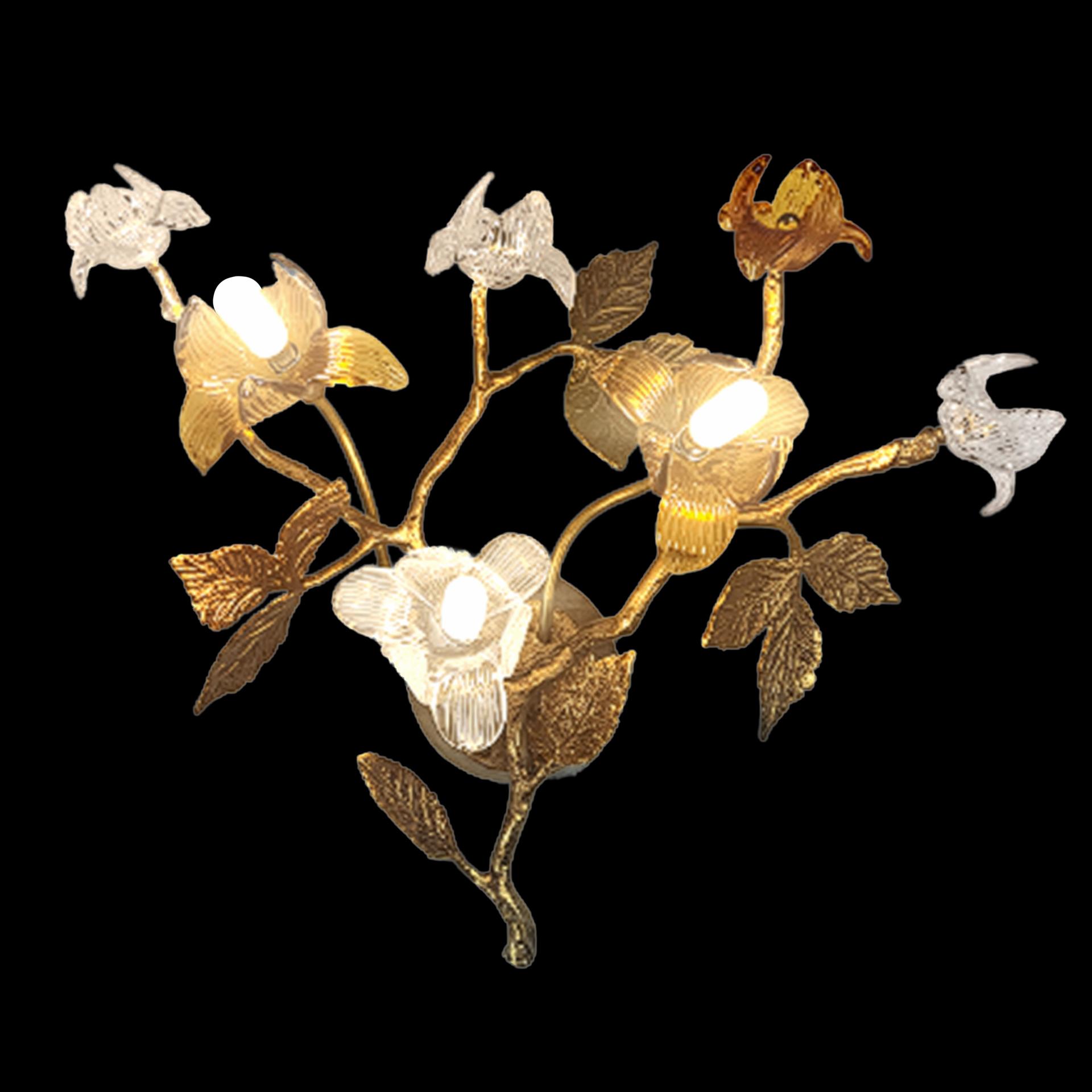 Medium Tall Copper Glass LED Ceiling Light (1200xH1200) image 3