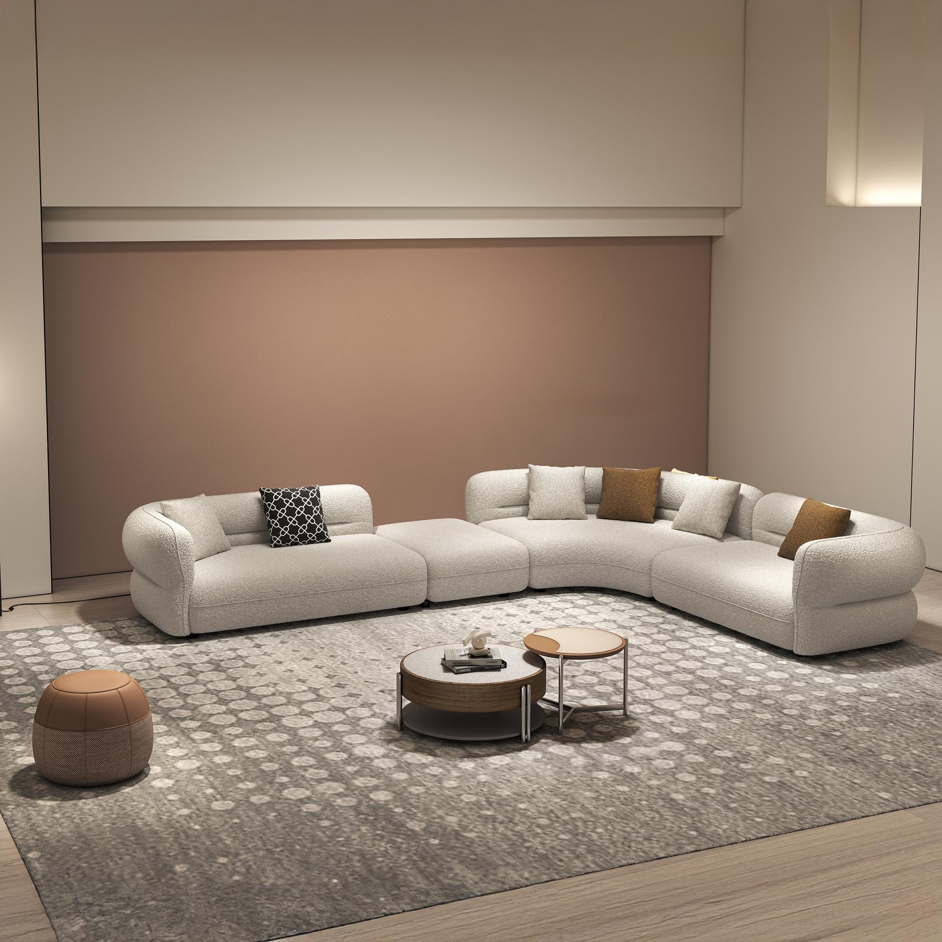 Lambskin Fabric Sofa