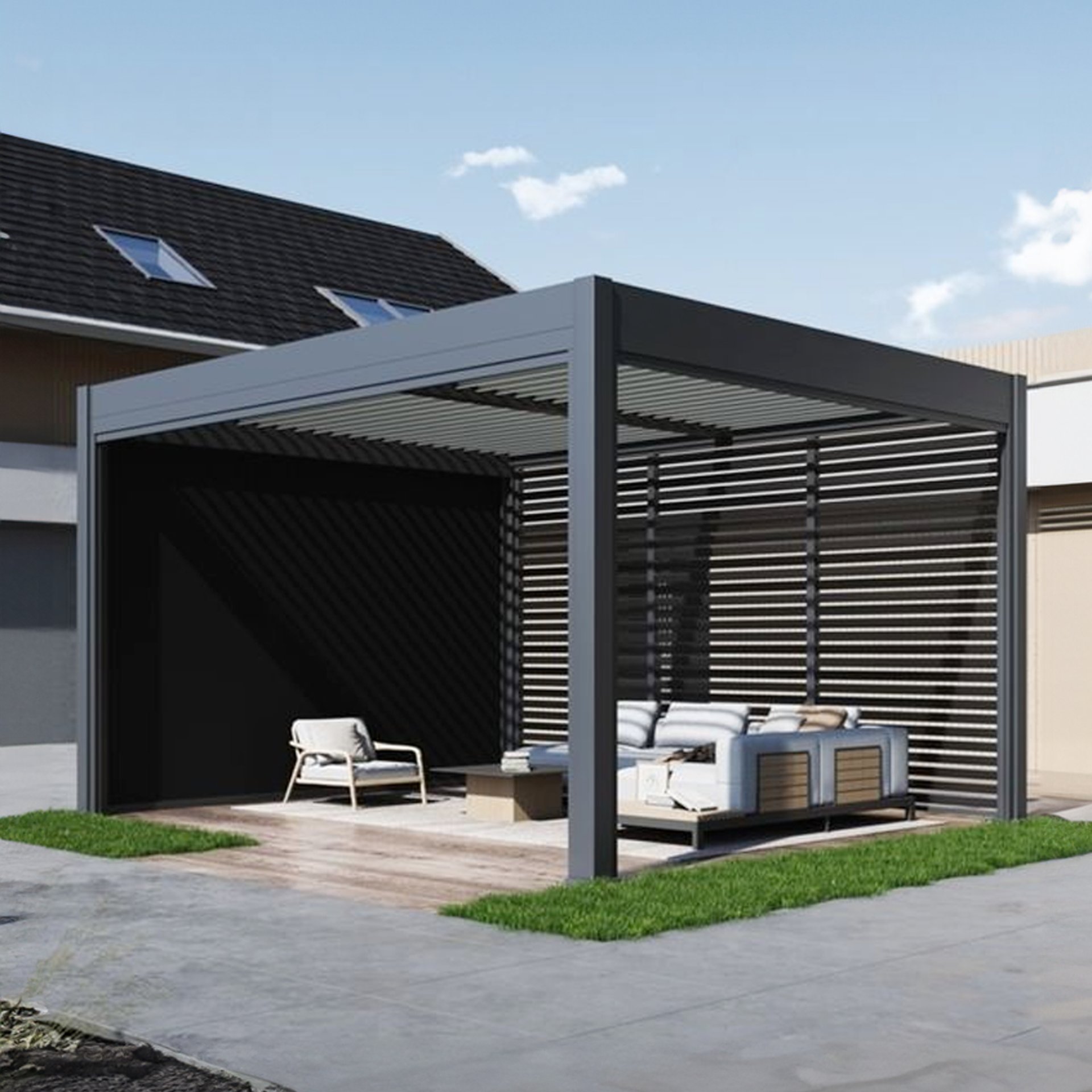 Cascade Curve Pergola - Request Quote