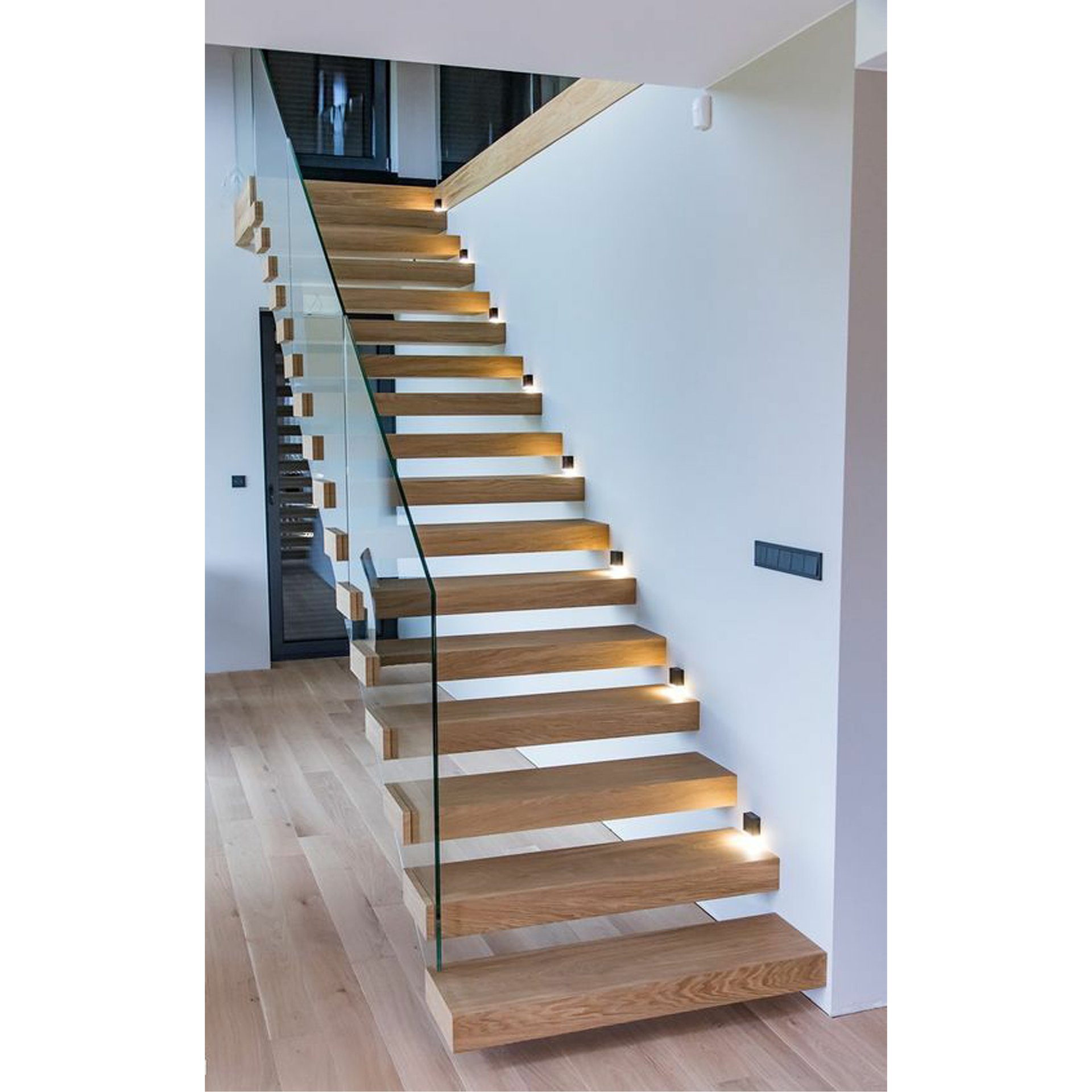 Floating Beam Straight Staircase - Request Quote