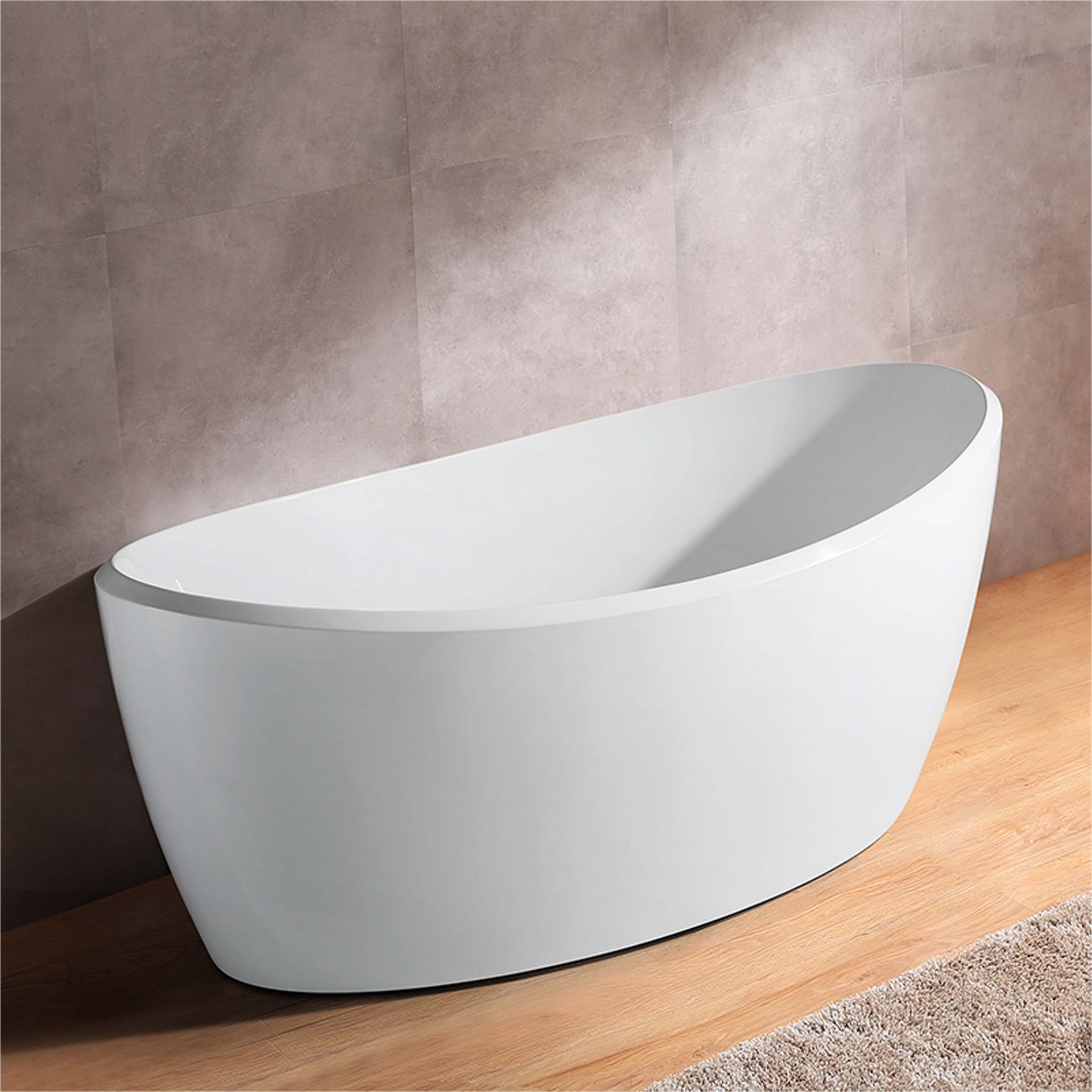 Ceric Freestanding Soaking Acrylic Bathtub
