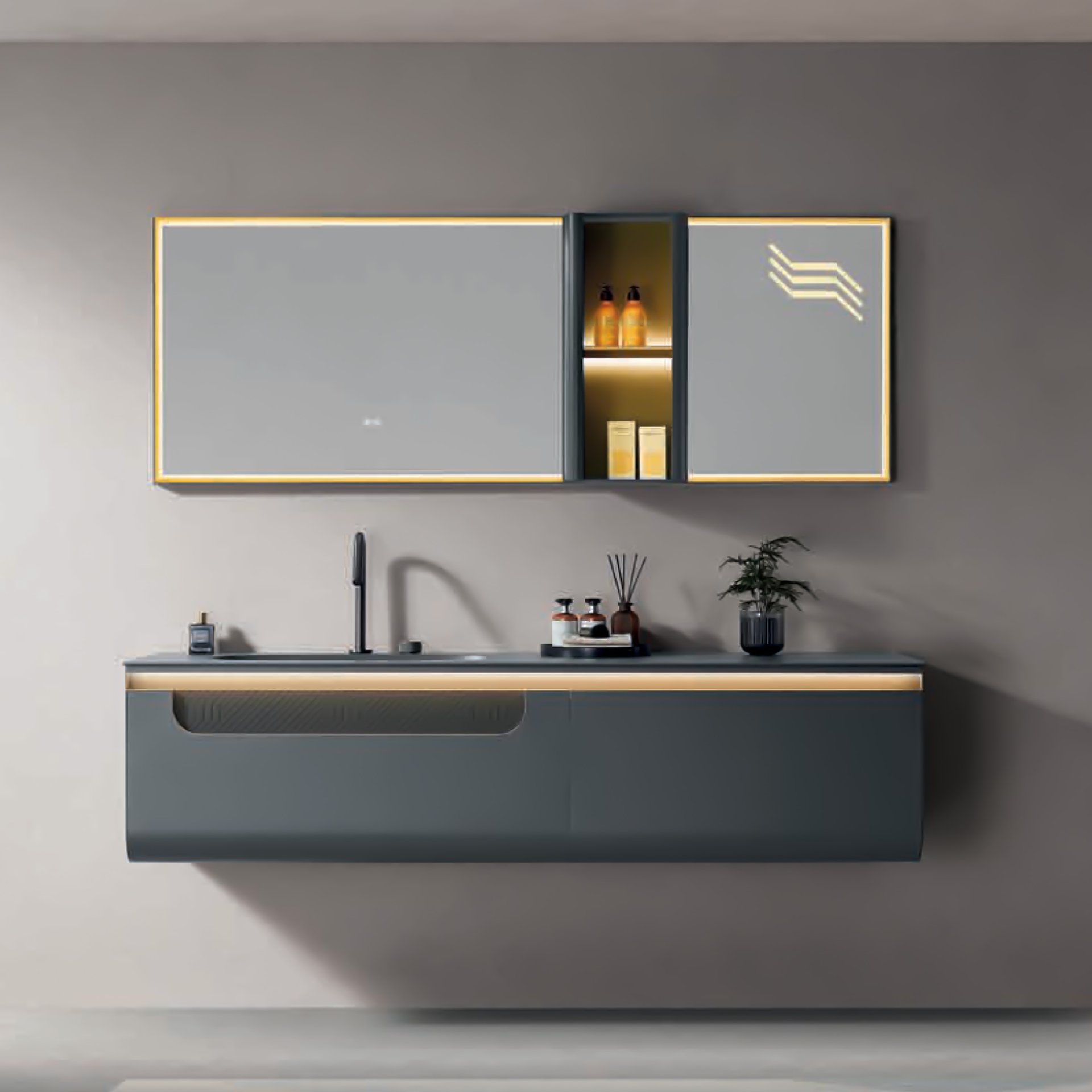 Designer Langdeng LD-3818 Bathroom Vanity Set 1800*560